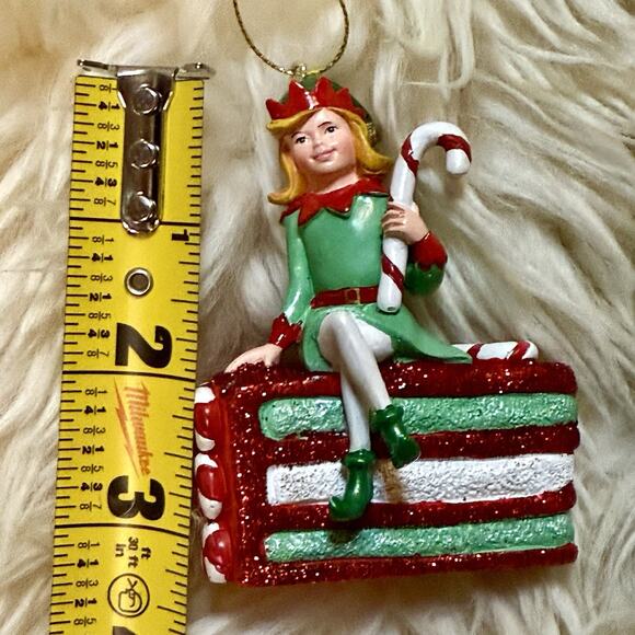 VTG Set Of 3 Danbury Mint Santa’s Kitchen Elves Christmas Ornaments Collectible - Picture 13 of 16